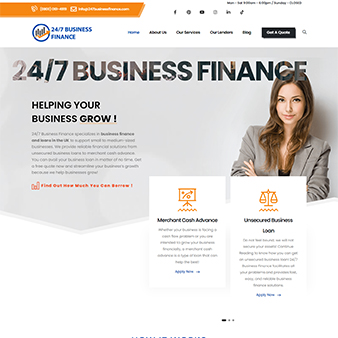 24/7 Business Finance Custom Web Platform